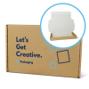 Brown/White Quick Seal Boxes - Printed 2 Colour